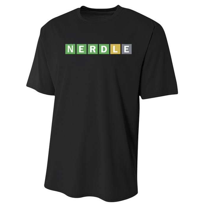 Nerdle Game Nerd Performance Sprint T-Shirt