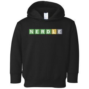 Nerdle Game Nerd Toddler Hoodie