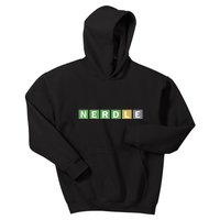 Nerdle Game Nerd Kids Hoodie