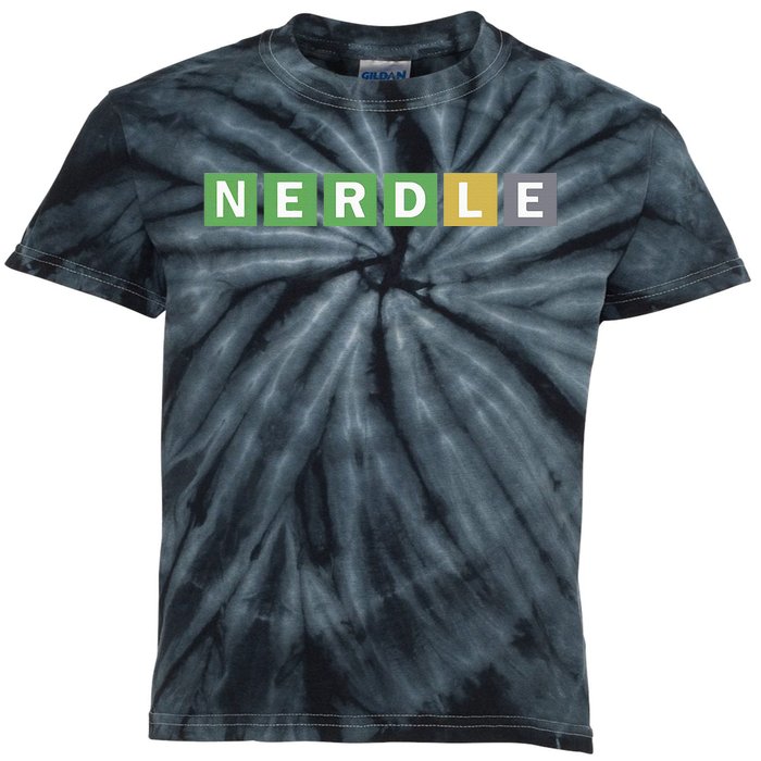 Nerdle Game Nerd Kids Tie-Dye T-Shirt