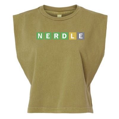 Nerdle Game Nerd Garment-Dyed Women's Muscle Tee