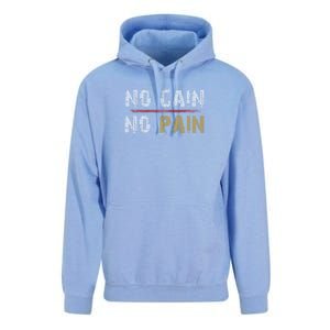 No Gain No Pain. Unisex Surf Hoodie