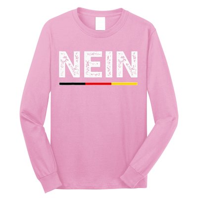 Nein German No Saying Funny Germany Long Sleeve Shirt