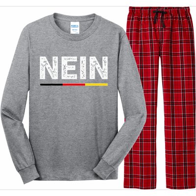 Nein German No Saying Funny Germany Long Sleeve Pajama Set