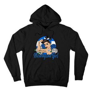 Nicaragua Girl Nicaraguan Mujer Nicaraguense Flag Hoodie