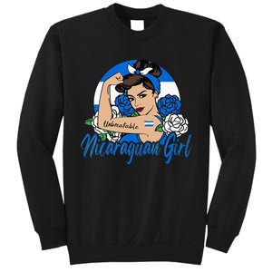 Nicaragua Girl Nicaraguan Mujer Nicaraguense Flag Sweatshirt