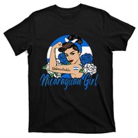 Nicaragua Girl Nicaraguan Mujer Nicaraguense Flag T-Shirt