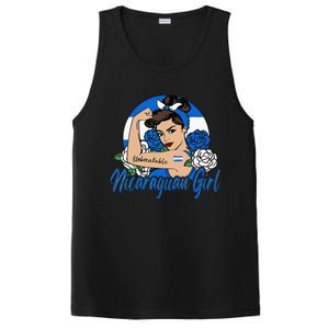 Nicaragua Girl Nicaraguan Mujer Nicaraguense Flag PosiCharge Competitor Tank