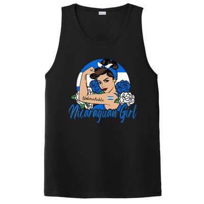 Nicaragua Girl Nicaraguan Mujer Nicaraguense Flag PosiCharge Competitor Tank