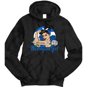 Nicaragua Girl Nicaraguan Mujer Nicaraguense Flag Tie Dye Hoodie