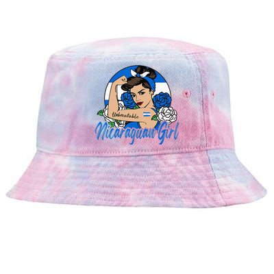 Nicaragua Girl Nicaraguan Mujer Nicaraguense Flag Tie-Dyed Bucket Hat