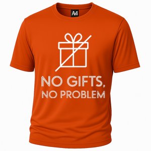 No Gifts No Problem Funny Anti Christmas Grumpy Christmas Cooling Performance Crew T-Shirt