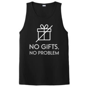 No Gifts No Problem Funny Anti Christmas Grumpy Christmas PosiCharge Competitor Tank