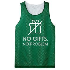 No Gifts No Problem Funny Anti Christmas Grumpy Christmas Mesh Reversible Basketball Jersey Tank