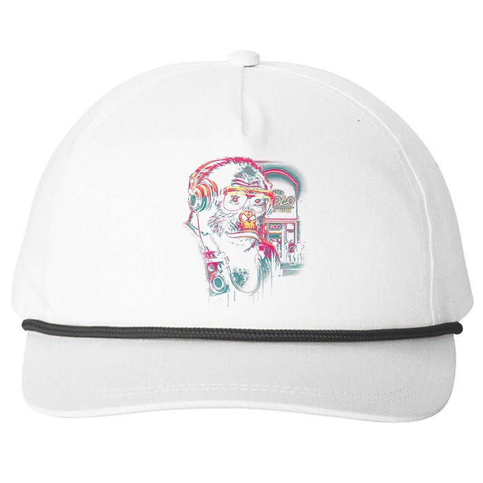 Neon Gorilla Snapback Five-Panel Rope Hat