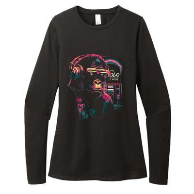 Neon Gorilla Womens CVC Long Sleeve Shirt