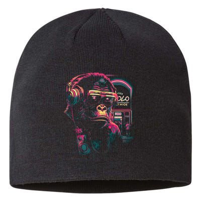 Neon Gorilla Sustainable Beanie