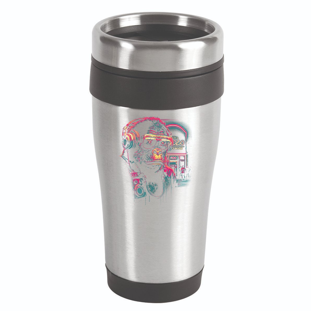 Neon Gorilla 16oz Travel Tumbler