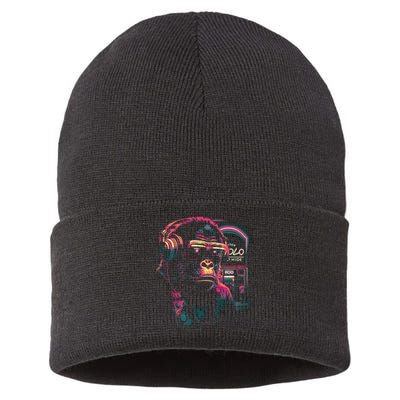 Neon Gorilla Sustainable Knit Beanie