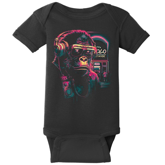 Neon Gorilla Baby Bodysuit