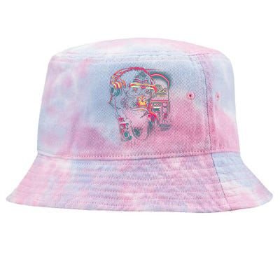 Neon Gorilla Tie-Dyed Bucket Hat