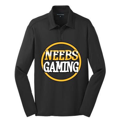 Neebs Gaming Silk Touch Performance Long Sleeve Polo