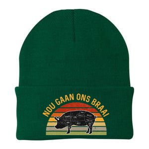 Nou Gaan Ons Braai South African Bbq Lovers Grilling Apparel Knit Cap Winter Beanie