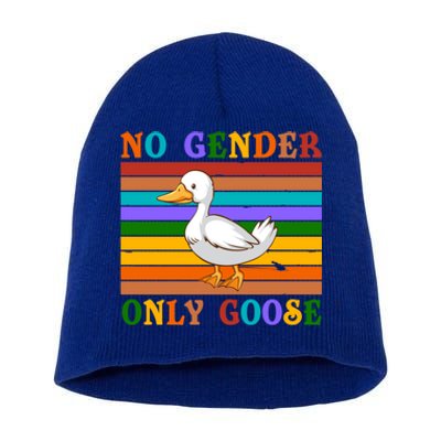 No Gender Only Goose Duck Lgbt Great Gift Short Acrylic Beanie