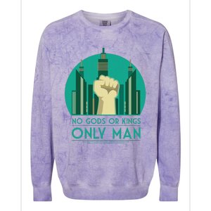 No Gods Or Kings Only Man Colorblast Crewneck Sweatshirt