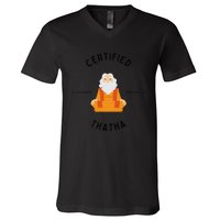 New Grandfather or Thatha Present for new grandfathers V-Neck T-Shirt