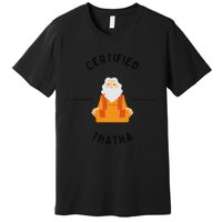 New Grandfather or Thatha Present for new grandfathers Premium T-Shirt