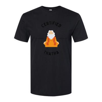 New Grandfather or Thatha Present for new grandfathers Softstyle CVC T-Shirt