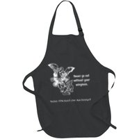 Never Go Out Without Your Wingman Saint Michael Full-Length Apron With Pockets