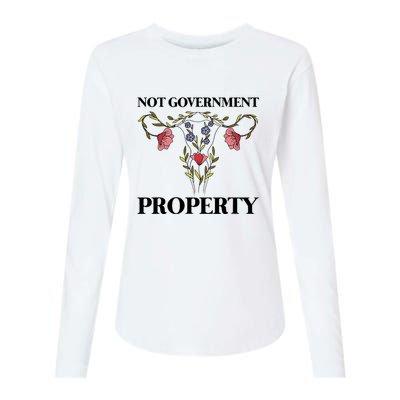 Not Government Property Womens Cotton Relaxed Long Sleeve T-Shirt