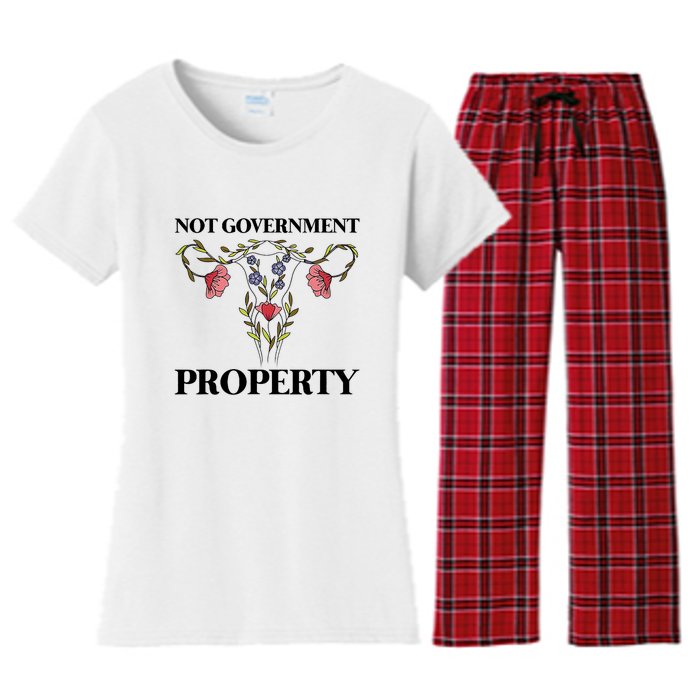 Not Government Property Women's Flannel Pajama Set