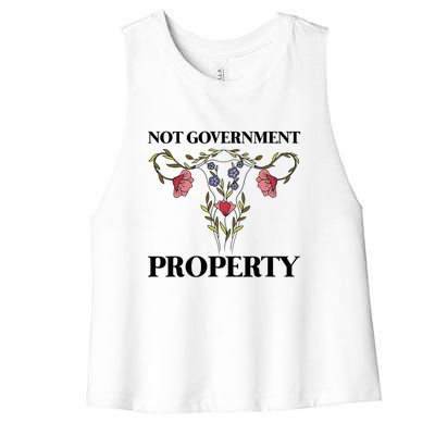 Not Government Property Women's Racerback Cropped Tank