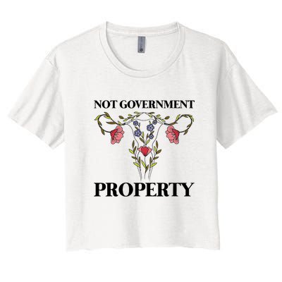 Not Government Property Women's Crop Top Tee