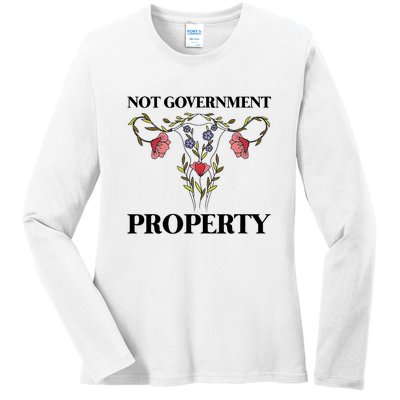 Not Government Property Ladies Long Sleeve Shirt