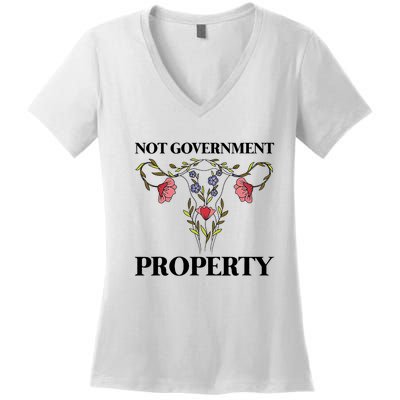 Not Government Property Women's V-Neck T-Shirt