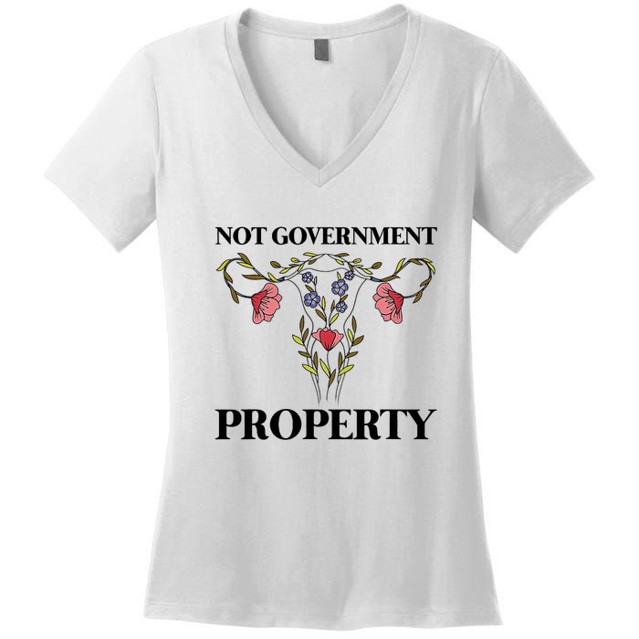 Not Government Property Women's V-Neck T-Shirt