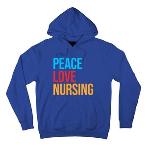 Nurse Gift Peace Love Nursing Meaningful Gift Hoodie