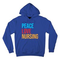 Nurse Gift Peace Love Nursing Meaningful Gift Hoodie