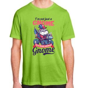 Not Gnome Proud American Design 4th July American Gnome Great Gift Adult ChromaSoft Performance T-Shirt