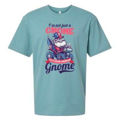 Not Gnome Proud American Design 4th July American Gnome Great Gift Sueded Cloud Jersey T-Shirt