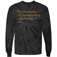 Nolan Gift Quote Funny Birthday Personalized Name Idea Tie-Dye Long Sleeve Shirt