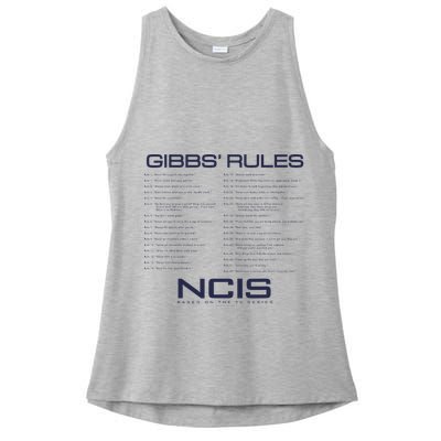 Nc.Is Gibbs Rules Ladies PosiCharge Tri-Blend Wicking Tank
