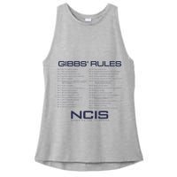 Nc.Is Gibbs Rules Ladies PosiCharge Tri-Blend Wicking Tank