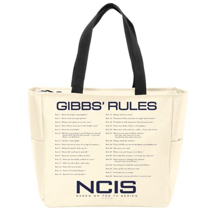Nc.Is Gibbs Rules Zip Tote Bag