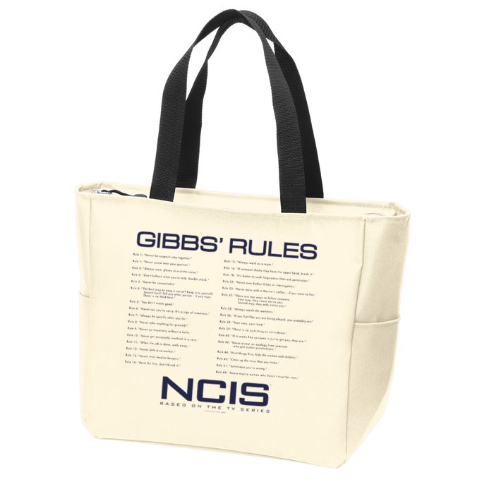 Nc.Is Gibbs Rules Zip Tote Bag