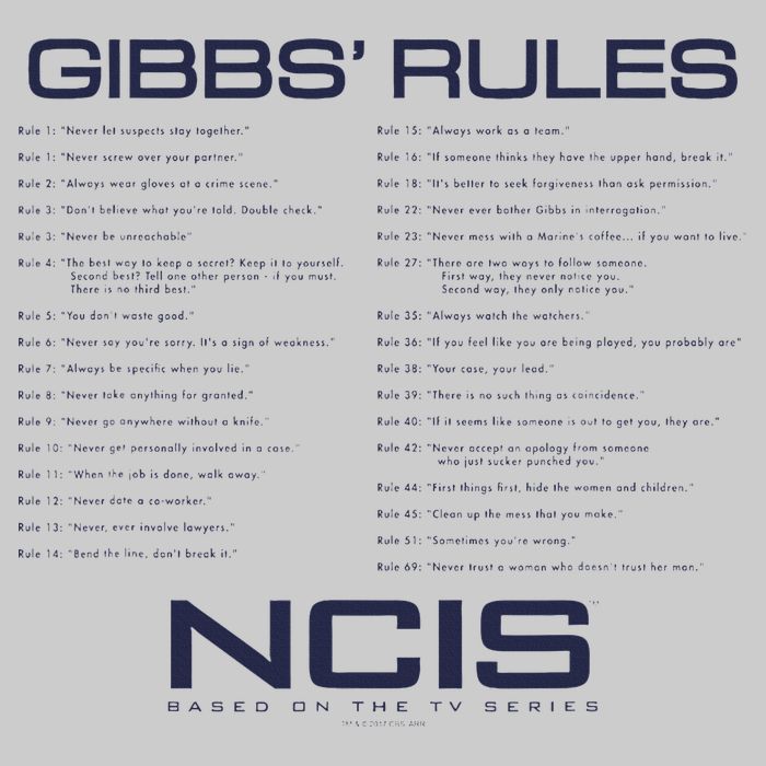 Nc.Is Gibbs Rules Tie-Dye T-Shirt